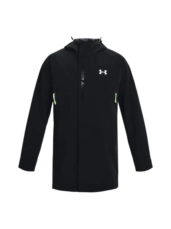 Куртка stormproof 3-ply bench coat 'black' Under Armour — изображение 1 из 4, черный/белый