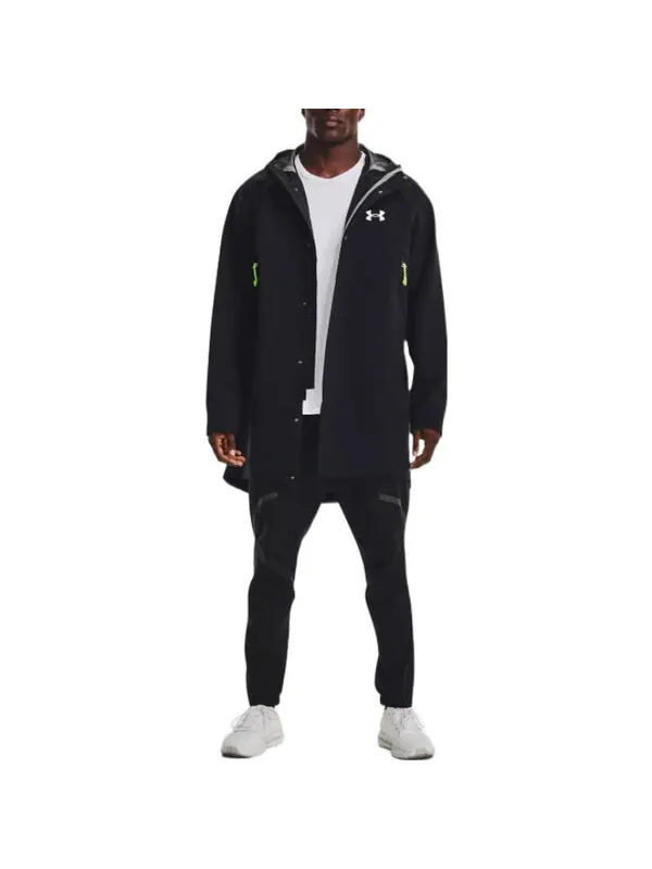 Куртка stormproof 3-ply bench coat 'black' Under Armour — изображение 3 из 4, черный/белый