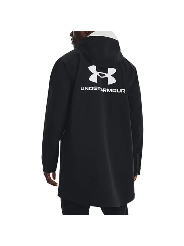 Куртка stormproof 3-ply bench coat 'black' Under Armour — изображение 4 из 4, черный/белый