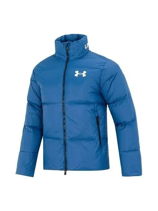 Куртка logo puffer jacket 'blue' Under Armour — изображение 1 из 2, синий