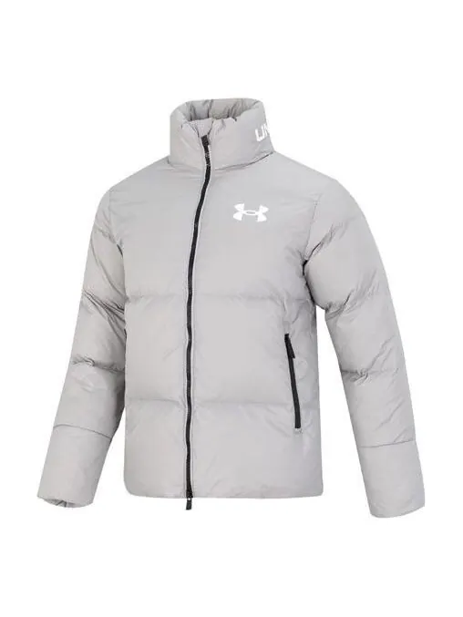 Куртка logo puffer jacket 'light grey' Under Armour — изображение 1 из 2, светлый серый