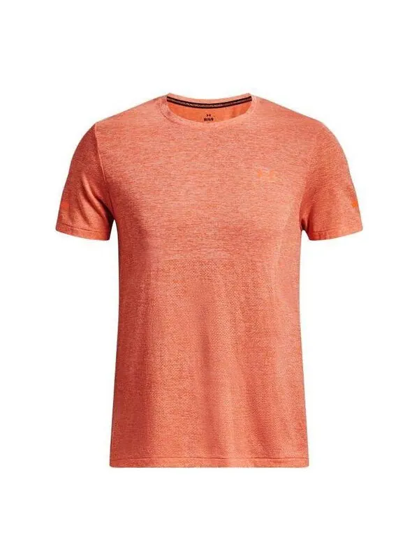 Футболка seamless stride short sleeve 'frosted orange' Under Armour — изображение 1 из 4, оранжевый