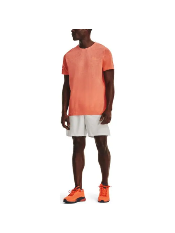 Футболка seamless stride short sleeve 'frosted orange' Under Armour — изображение 3 из 4, оранжевый