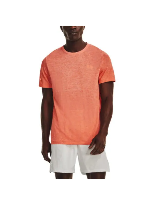 Футболка seamless stride short sleeve 'frosted orange' Under Armour — изображение 4 из 4, оранжевый