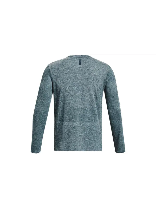 Футболка seamless stride long sleeve 'blue' Under Armour — изображение 2 из 3, синий