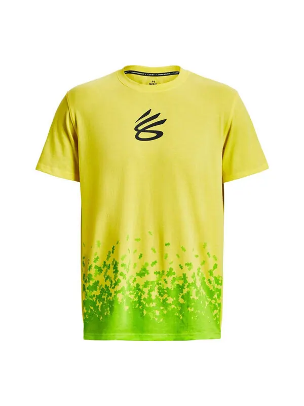 Футболка curry x sour patch kids t-shirt 'yellow green' Under Armour — изображение 1 из 4, желтый/зеленый