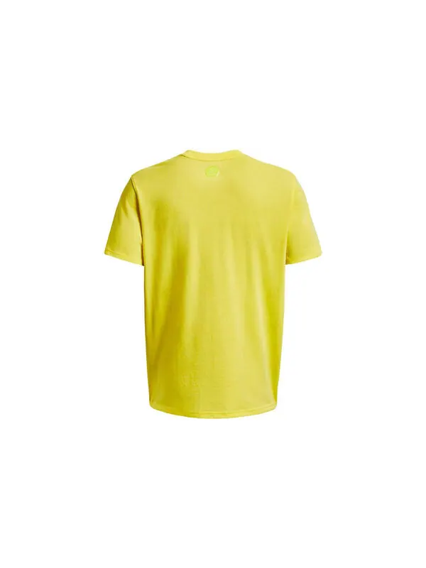 Футболка curry x sour patch kids t-shirt 'yellow green' Under Armour — изображение 2 из 4, желтый/зеленый