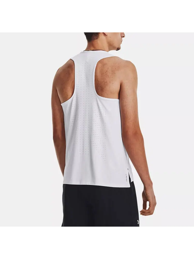 Топ Under Armour Iso-Chill Laser Running Tank 'White' — изображение 4 из 5, белый