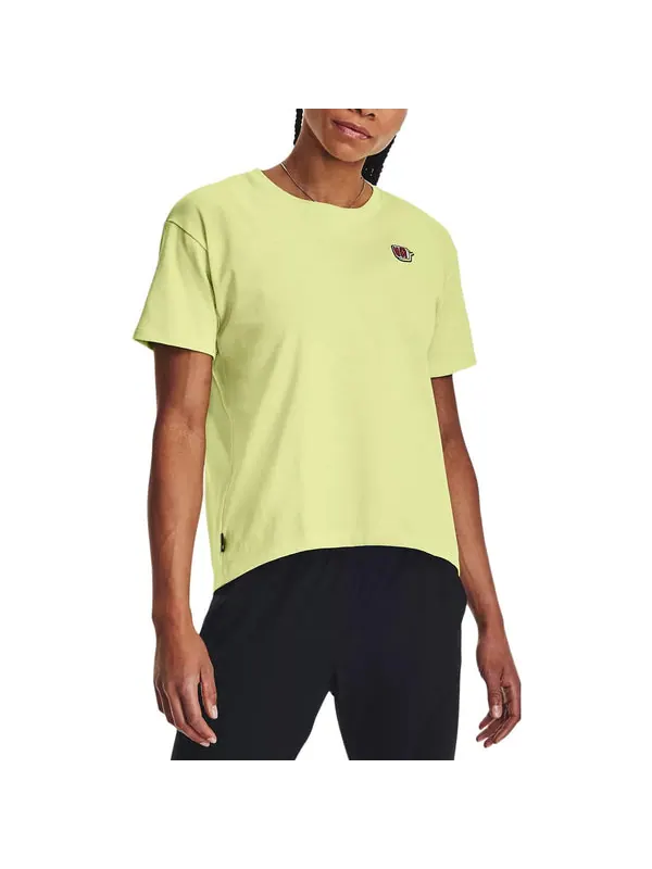 Футболка heavyweight graphic t-shirt 'yellow' Under Armour — изображение 4 из 4, желтый
