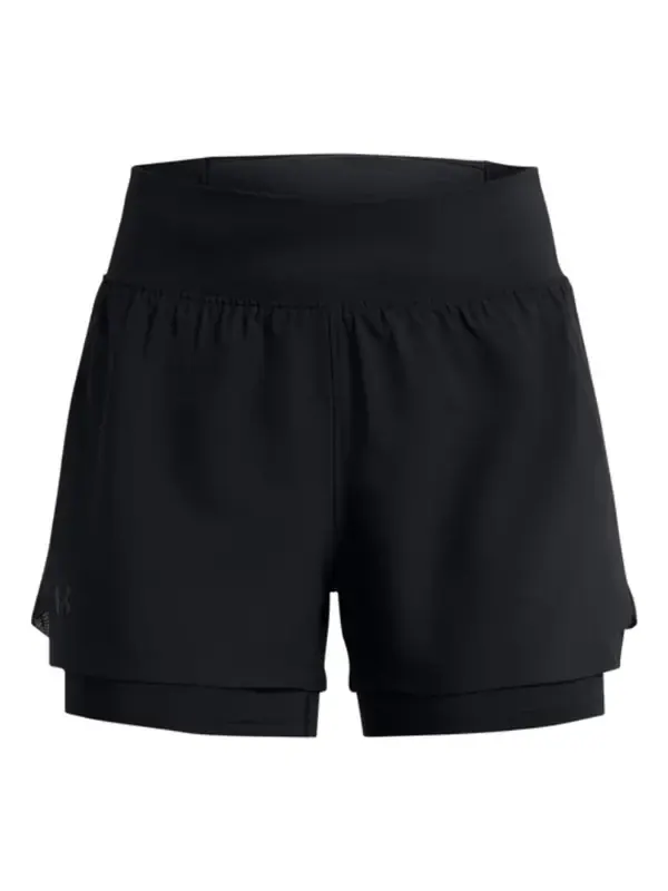 Шорты run stamina 2in1 short 'black' Under Armour — изображение 1 из 2, черный