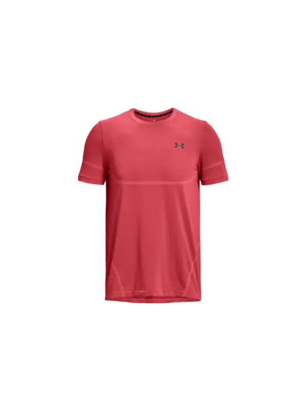 Футболка rush seamless legacy t-shirt 'red' Under Armour — изображение 2 из 2, красный