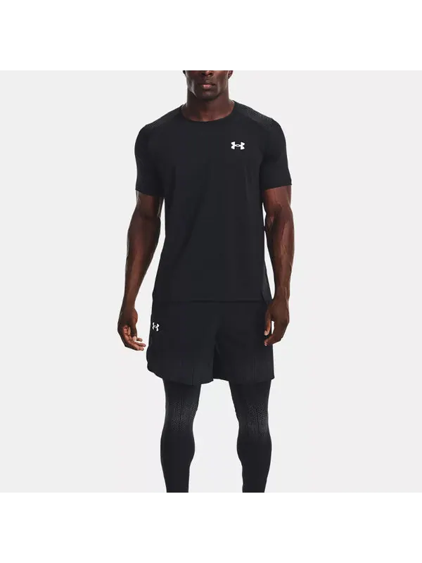 Футболка armourprint t-shirt 'black' Under Armour — изображение 3 из 4, черный/белый