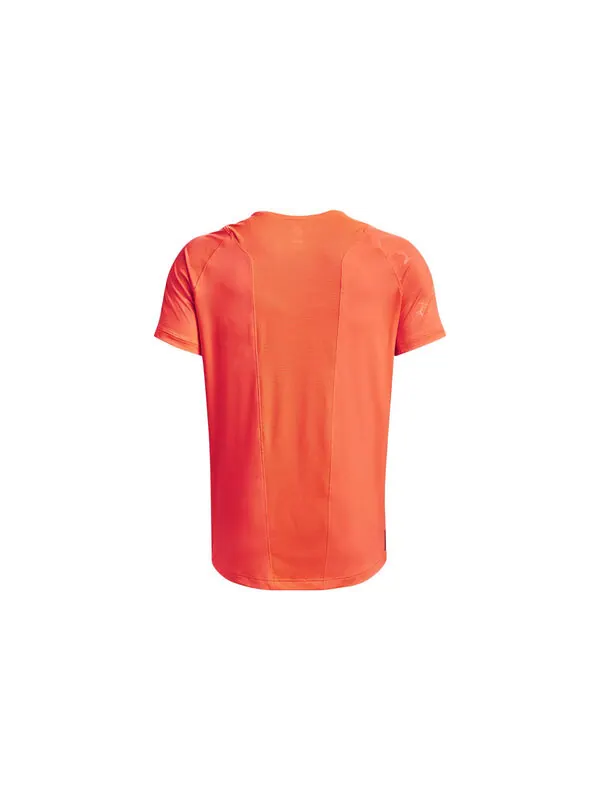 Футболка rush emboss short sleeve t-shirt 'orange' Under Armour — изображение 2 из 2, оранжевый
