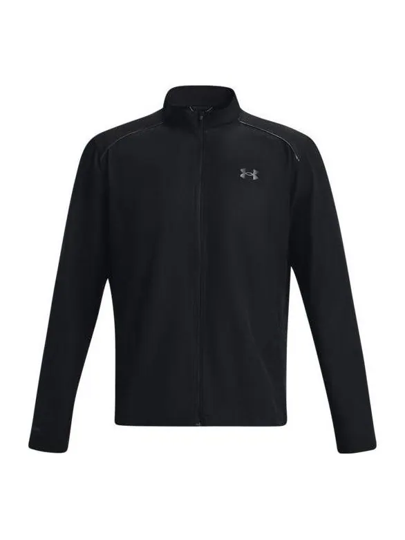 Куртка storm run windproof jacket 'black' Under Armour — изображение 1 из 3, черный