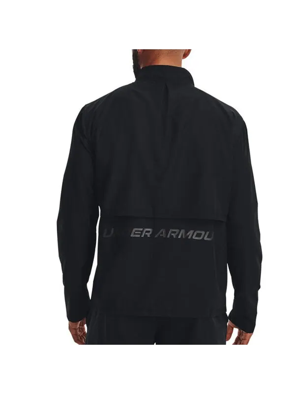 Куртка storm run windproof jacket 'black' Under Armour — изображение 3 из 3, черный