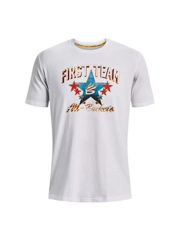 Футболка curry all star game t-shirt 'white' Under Armour — изображение 1 из 2, белый/мульти