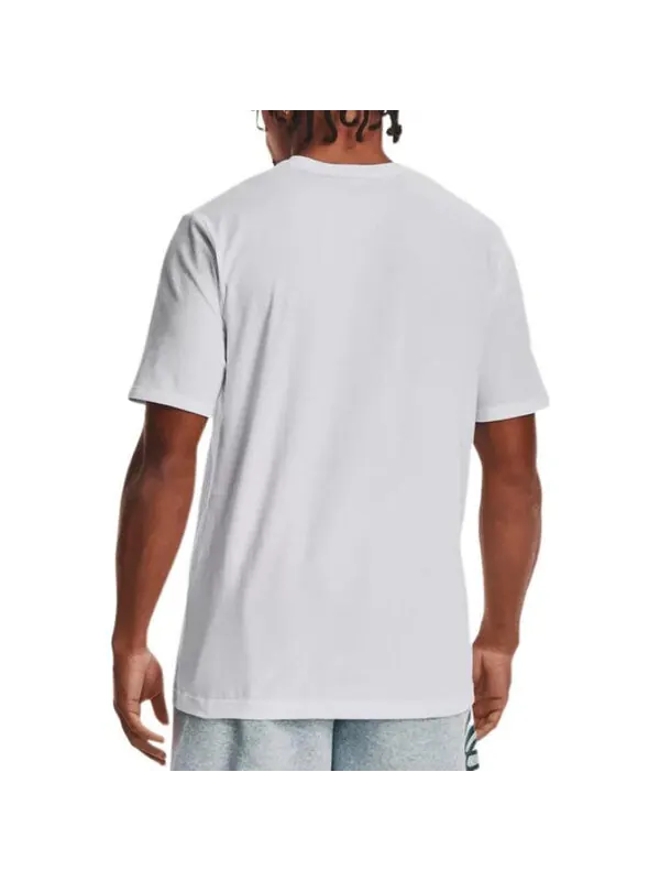 Футболка curry arc logo t-shirt 'white' Under Armour — изображение 4 из 4, белый/мульти