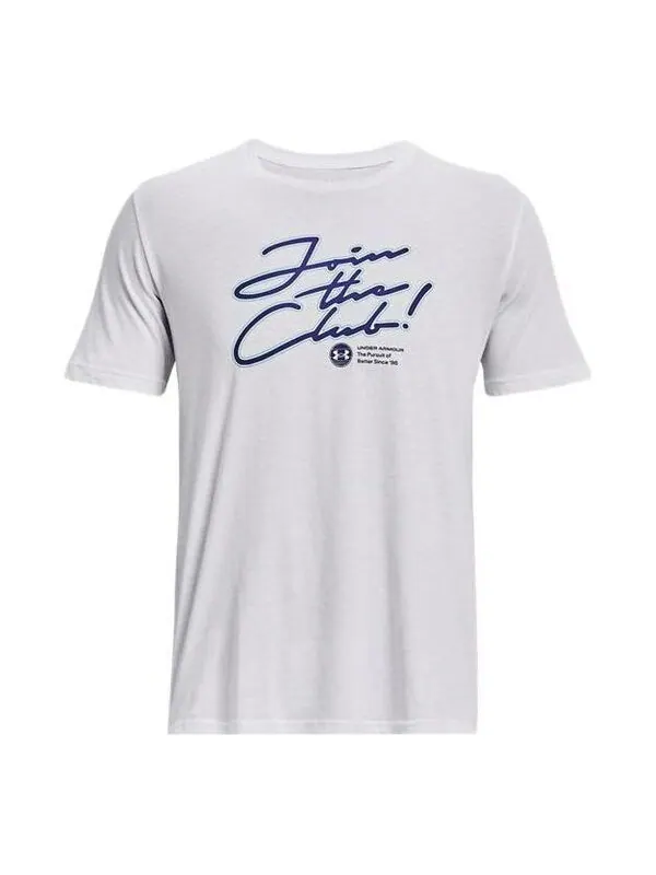 Футболка join the club t-shirt 'white' Under Armour — изображение 1 из 4, белый/синий
