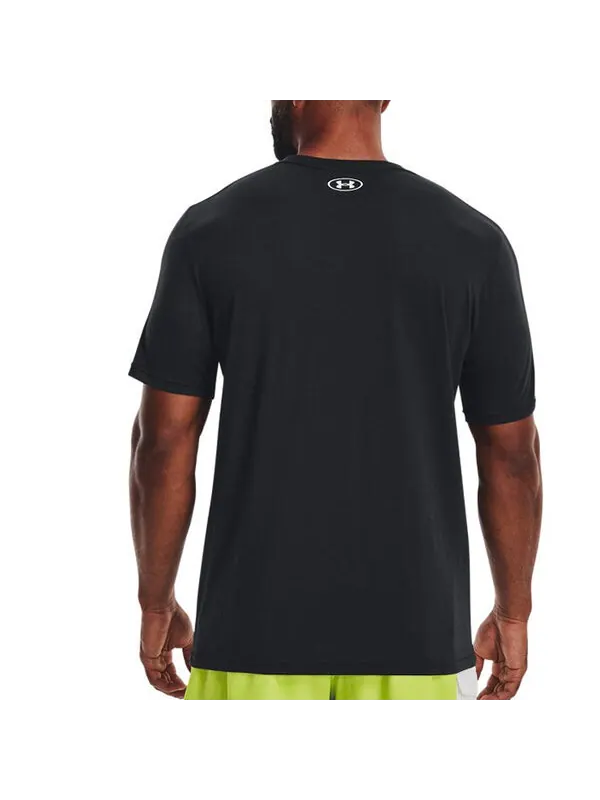 Футболка training graphics t-shirt 'black' Under Armour — изображение 4 из 4, черный/желтый/белый