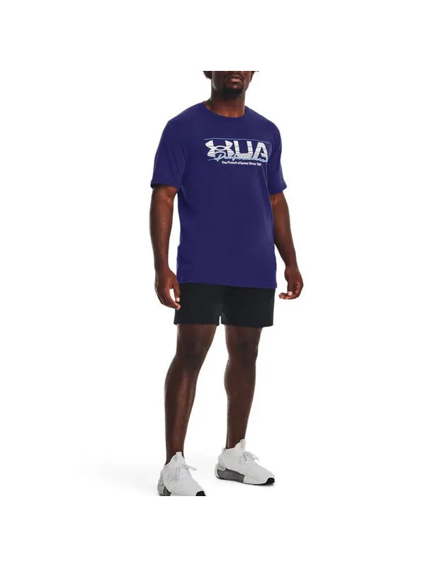 Футболка training graphics t-shirt 'blue' Under Armour — изображение 3 из 4, синий