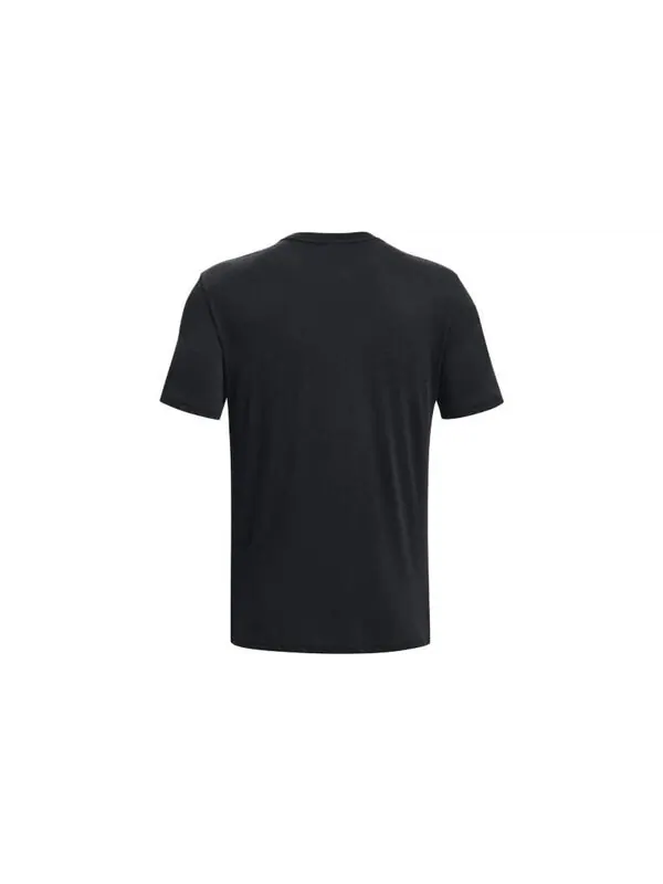 Футболка project rock training t-shirt 'black' Under Armour — изображение 2 из 4, черный/белый