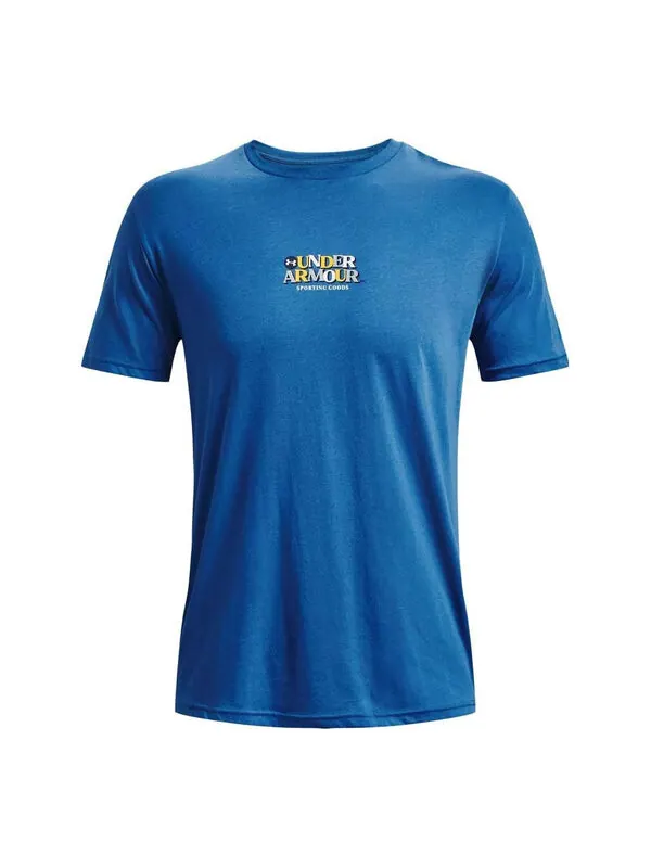 Футболка sporting goods t-shirt 'blue' Under Armour — изображение 1 из 2, синий/мульти