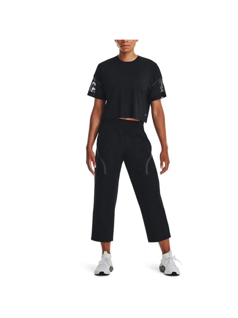 Спортивные брюки (WMNS) Under Armour Unstoppable Pants 'Black' — изображение 5 из 5, черный