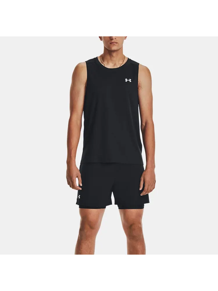Топ Under Armour Launch Elite Singlet 'Black' — изображение 2 из 5, черный