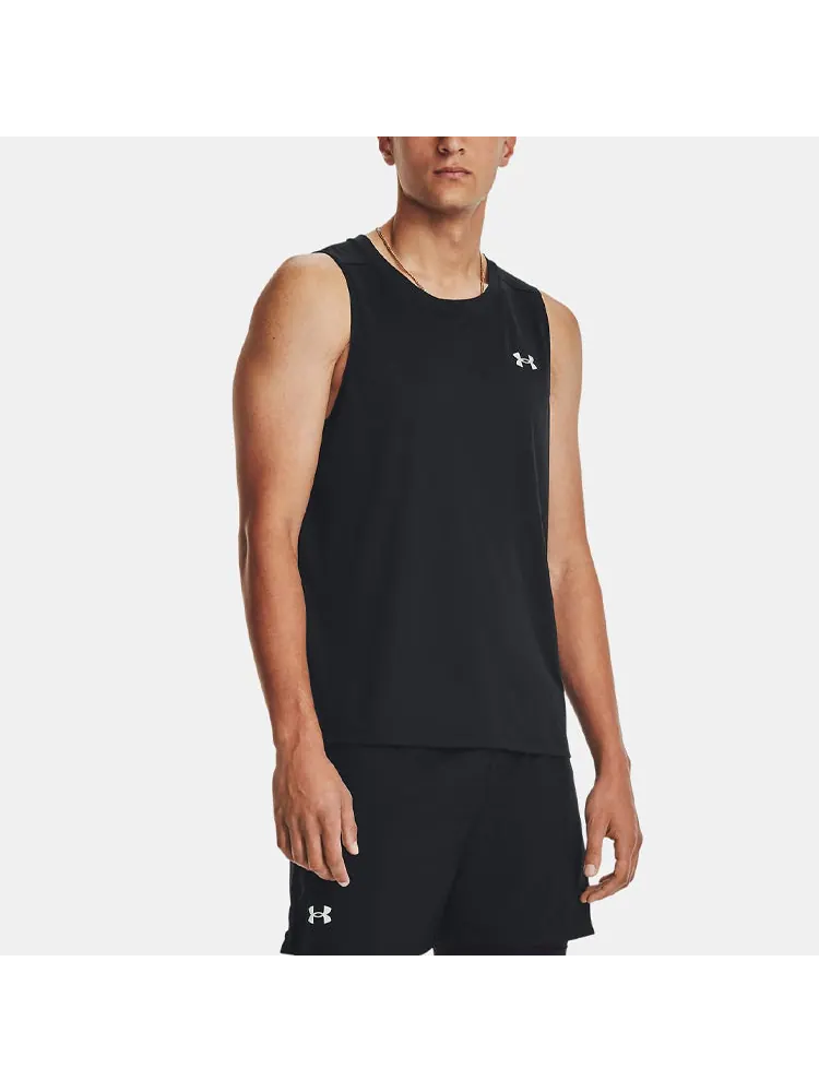 Топ Under Armour Launch Elite Singlet 'Black' — изображение 4 из 5, черный