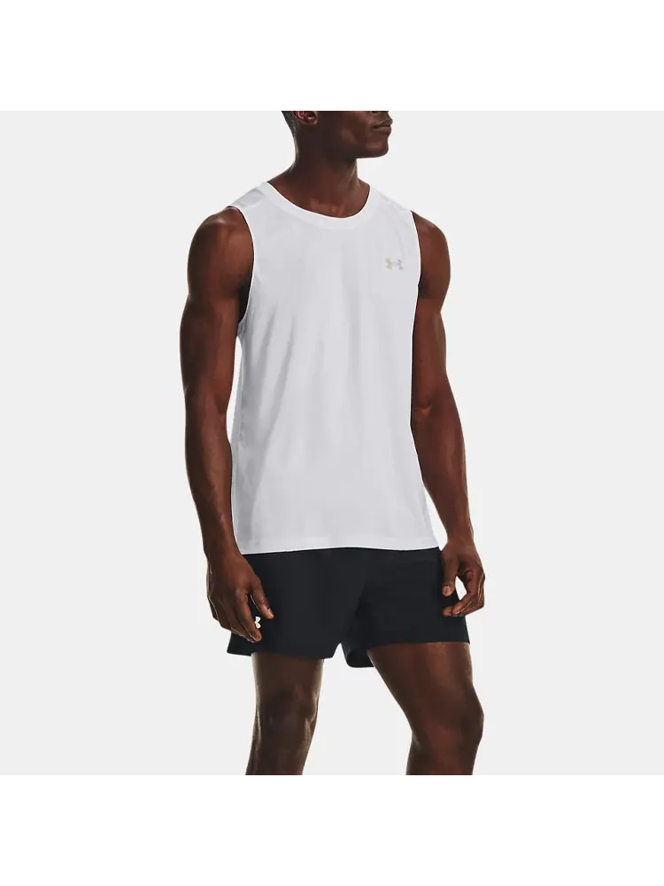 Топ Under Armour Launch Elite Singlet 'White' — изображение 3 из 5, белый