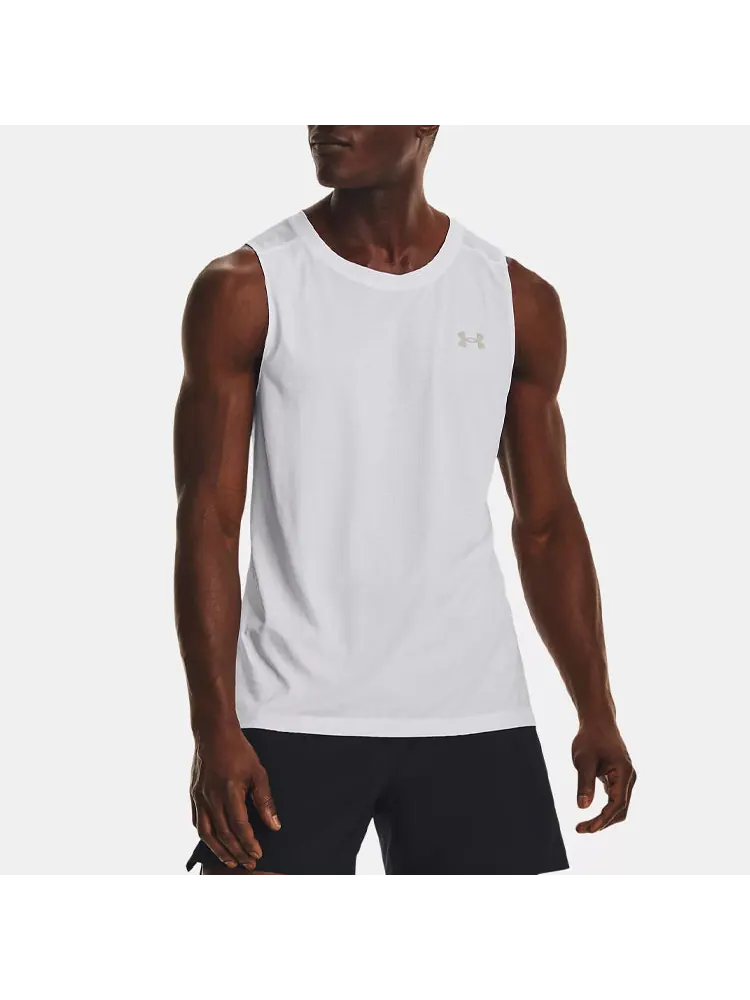 Топ Under Armour Launch Elite Singlet 'White' — изображение 5 из 5, белый
