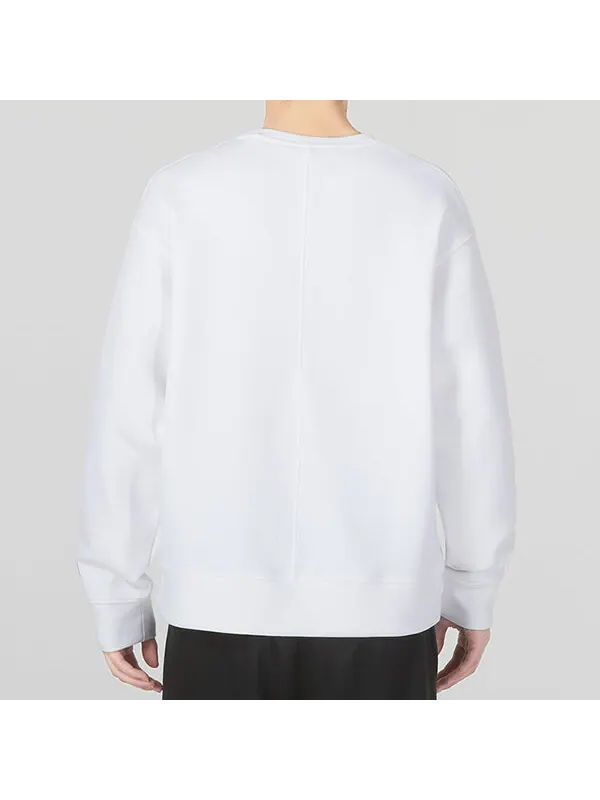 Толстовка summit fleece knit crew 'white' Under Armour — изображение 4 из 4, белый