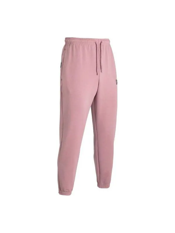 Брюки summit knit joggers 'pink' Under Armour — изображение 1 из 2, розовый/черный