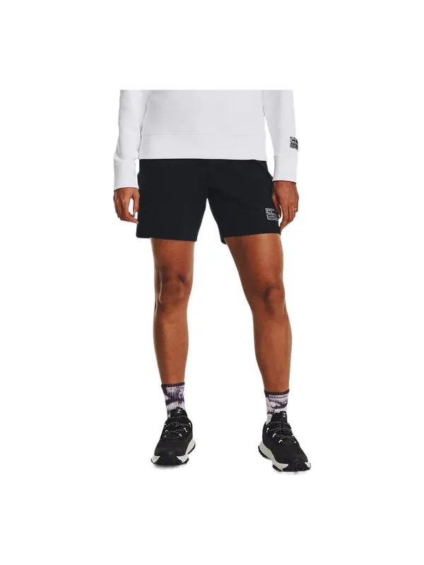 Шорты summit fleece shorts 'black' Under Armour — изображение 1 из 3, черный