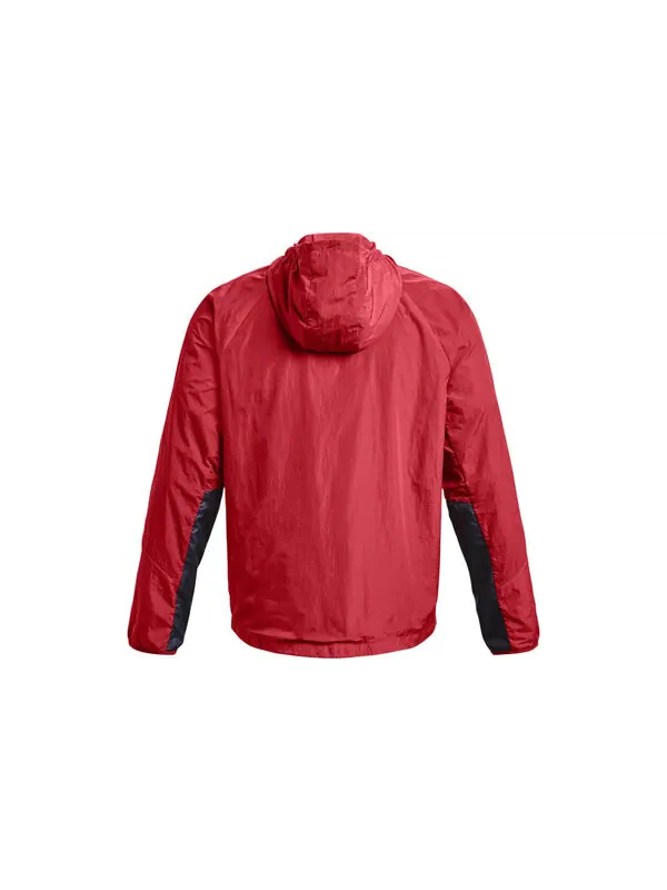 Куртка rush woven full zip jacket 'coral red' Under Armour — изображение 2 из 4, красный/оранжевый/черный
