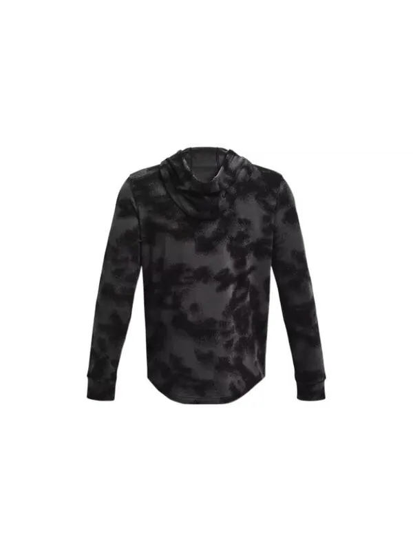 Толстовка rival terry hoodie 'grey white' Under Armour — изображение 2 из 4, серый/белый