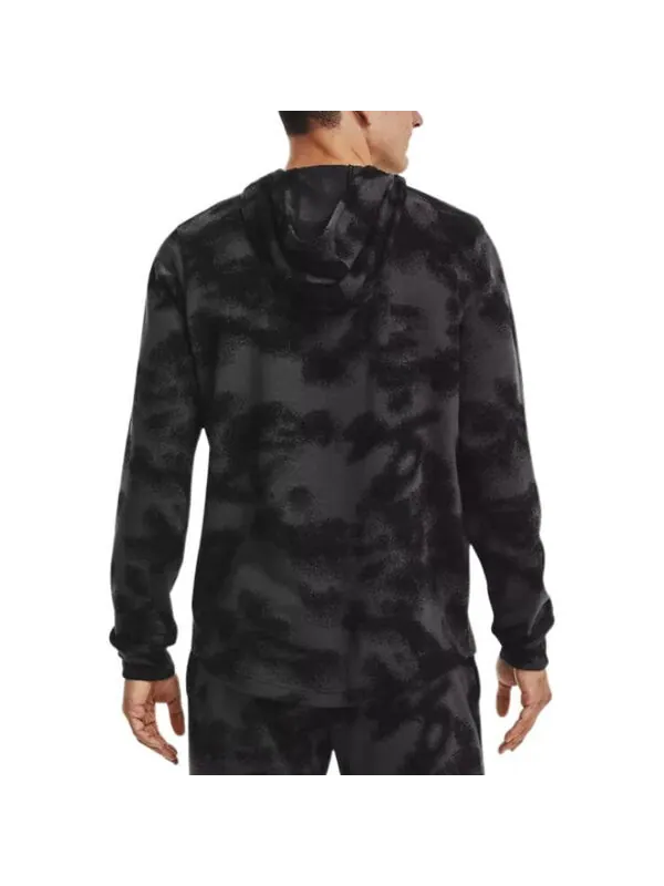Толстовка rival terry hoodie 'grey white' Under Armour — изображение 4 из 4, серый/белый