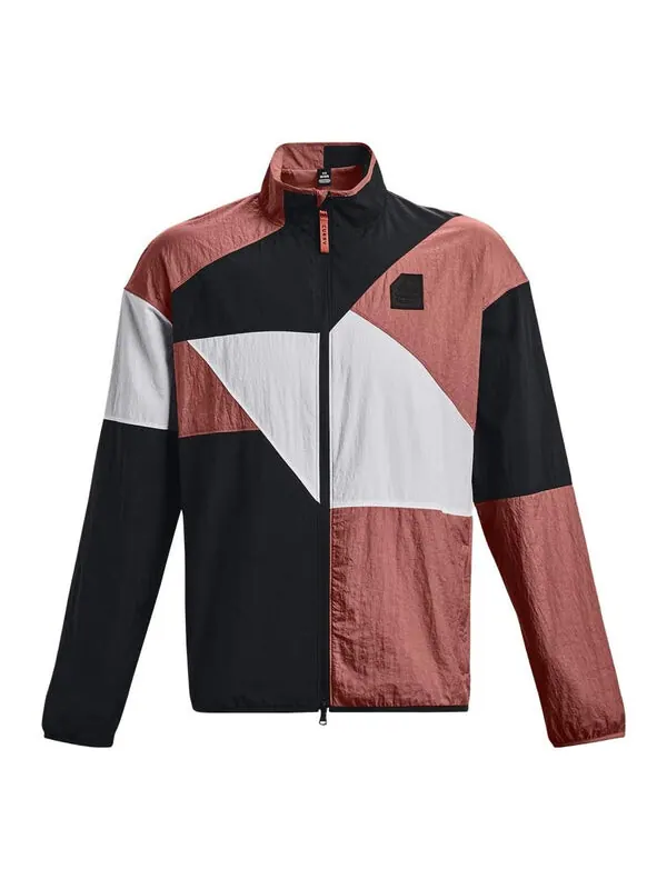 Куртка curry woven raincoat jacket 'red black white' Under Armour — изображение 1 из 2, красный/черный/белый