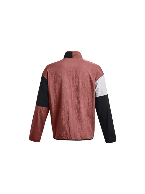 Куртка curry woven raincoat jacket 'red black white' Under Armour — изображение 2 из 2, красный/черный/белый