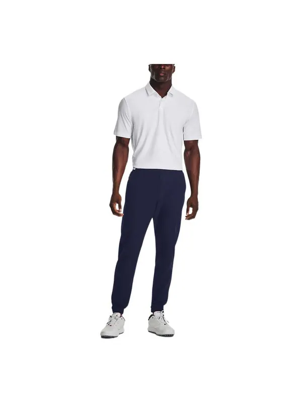 Футболка luxe polo shirt 'white' Under Armour — изображение 1 из 1, белый