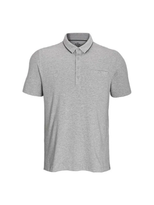 Рубашка поло luxe heather polo shirt 'grey' Under Armour — изображение 1 из 2, серый