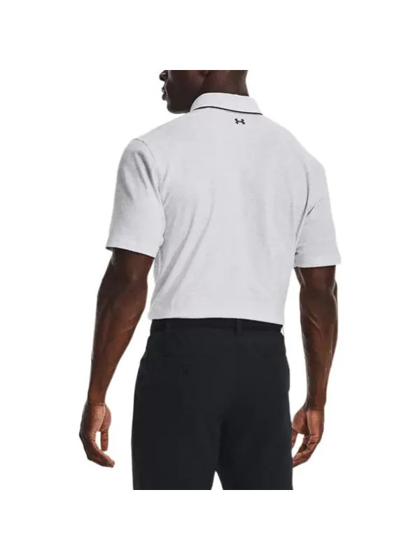 Футболка luxe polo shirt 'white' Under Armour — изображение 4 из 4, белый