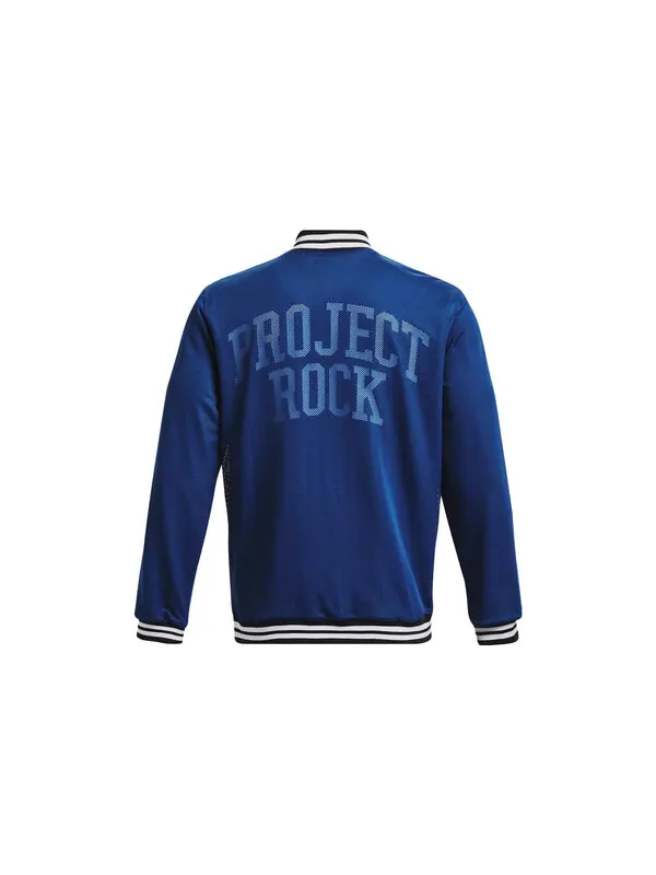 Куртка project rock mens varsity jacket 'college blue' Under Armour — изображение 2 из 4, синий