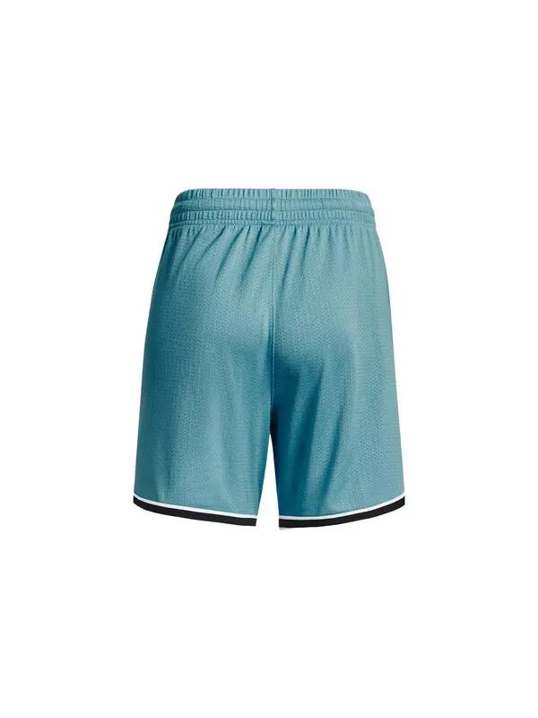 Шорты project rock penny mesh shorts 'glacier blue' Under Armour — изображение 2 из 4, синий