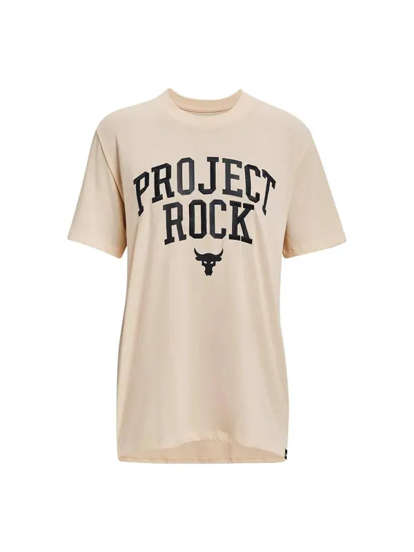 Футболка project rock heavyweight campus t-shirt 'peach puff' Under Armour — изображение 1 из 4, черный