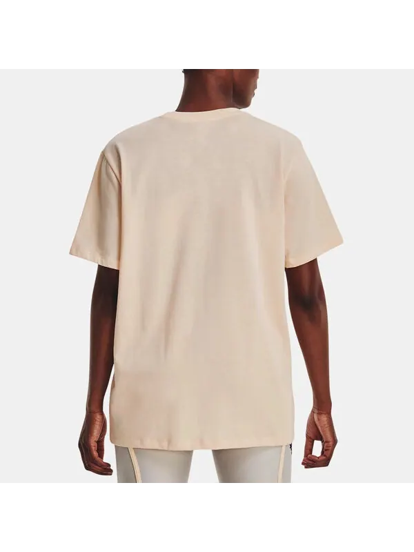 Футболка project rock heavyweight campus t-shirt 'peach puff' Under Armour — изображение 4 из 4, черный