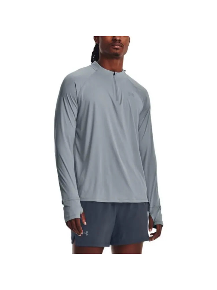 Спортивный топ Under Armour Iso-Chill Up Pace 1/4 Zip Top 'Harbor Blue' 1377877-465 — изображение 4 из 5, синий
