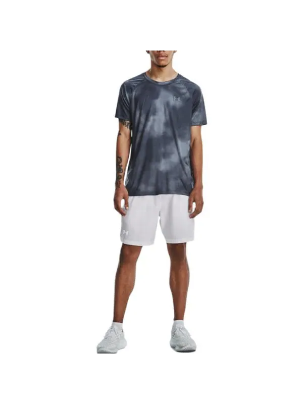 Футболка iso-chill up the pace short 'grey' Under Armour — изображение 3 из 4, серый