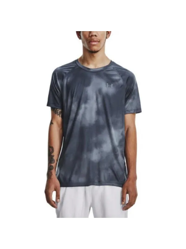 Футболка iso-chill up the pace short 'grey' Under Armour — изображение 4 из 4, серый