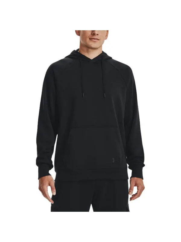 Толстовка heavyweight terry hoodie 'black' Under Armour — изображение 4 из 4, черный